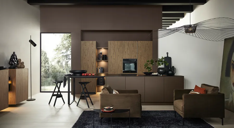 Nolte Artline Stripe Wood Choco / Soft Lack Sepiabraun