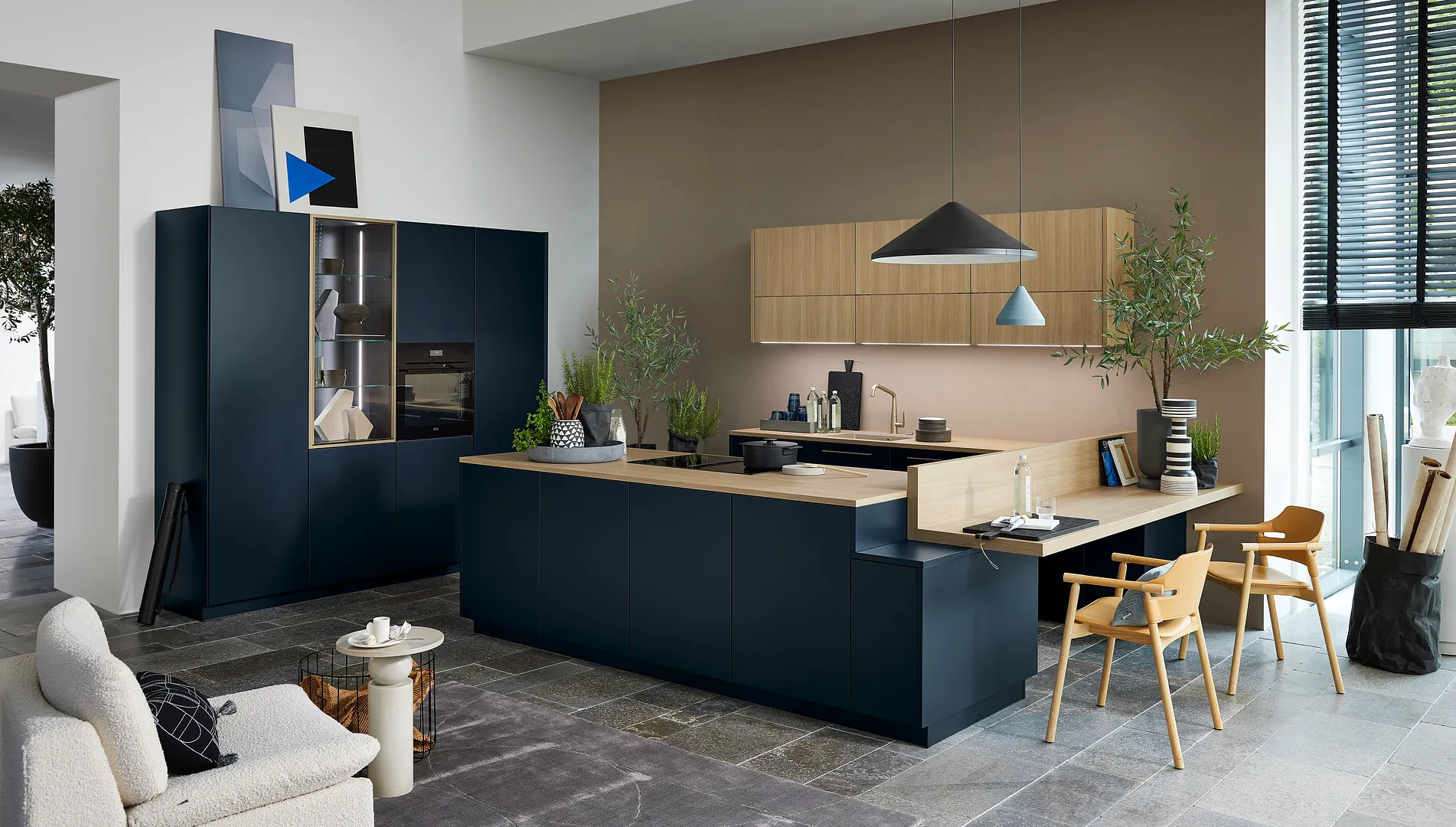 Nolte Manhattan Natureiche edelmatt / Soft Lack Tiefblau — detal aranżacji