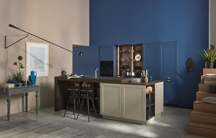Nolte Ravenna Lack Greige / Blaubeere
