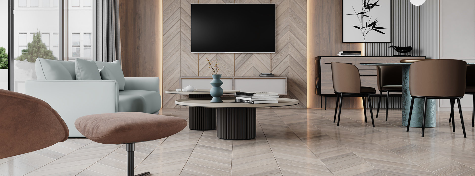 Jawor Parkiet — deska dębowa Color Caldo zbliżenie