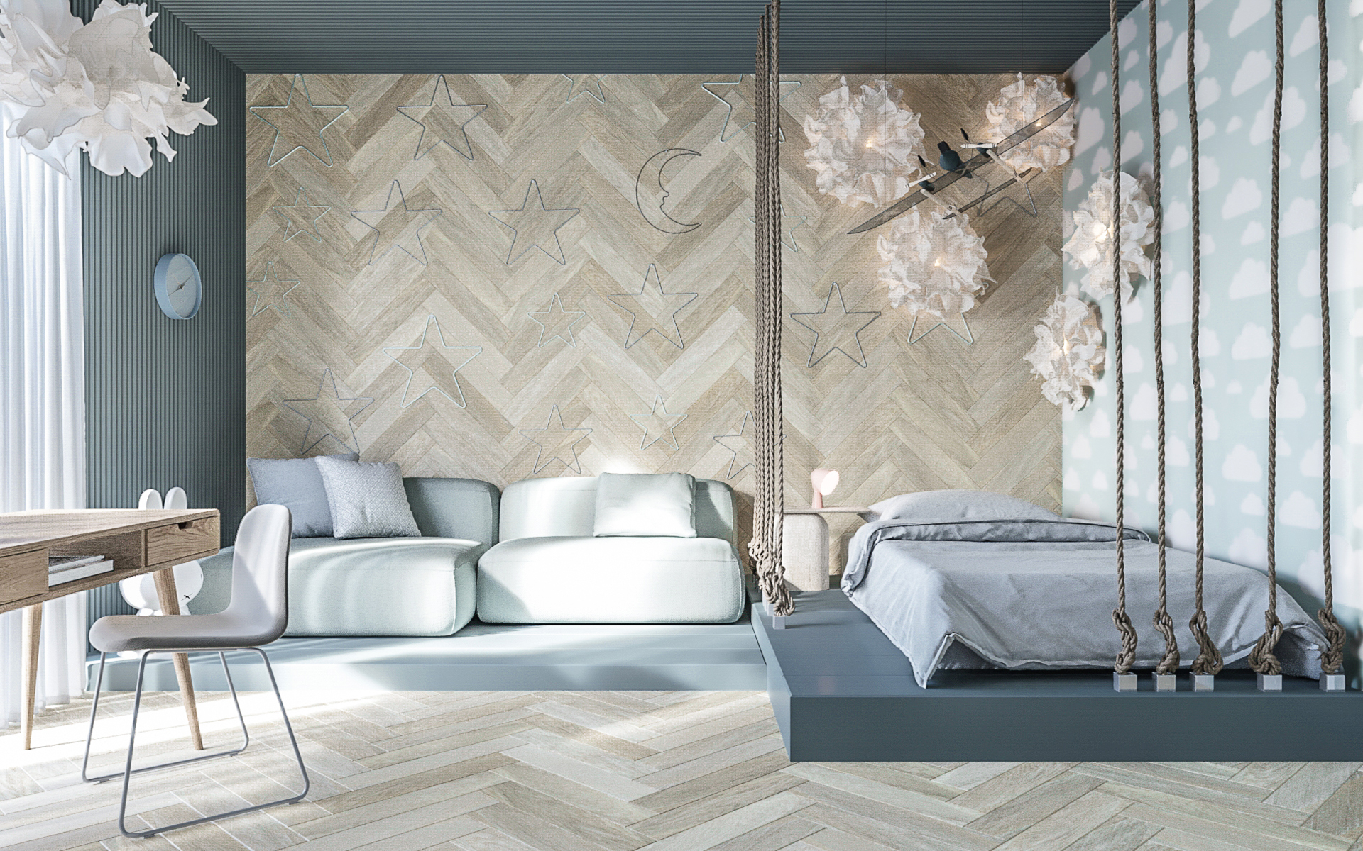 Jawor Parkiet — podłoga drewniana w pokoju dziecięcym